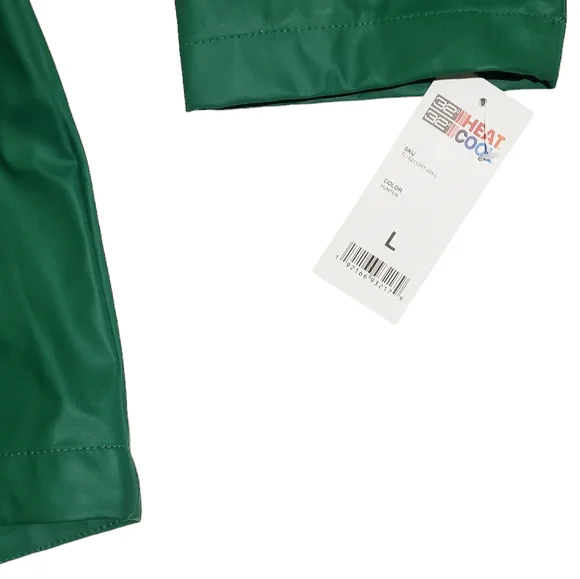 32 Degrees Womens Waterproof Rain Anorak Hooded Jacket Hunter Green Large NWT - Picture 2 of 8